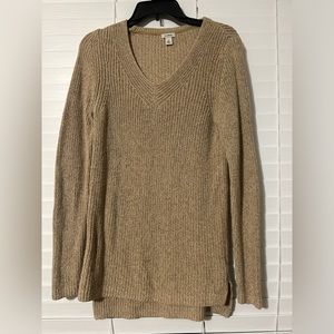 L.l Bean sweater. Tan, small, lightly worn.